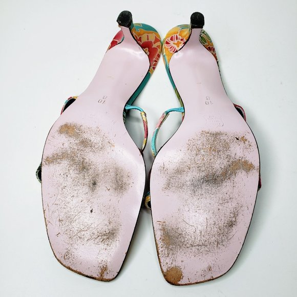 Ramon Tenza Flower Front Slip On Sandals 10 B - Picture 10 of 10